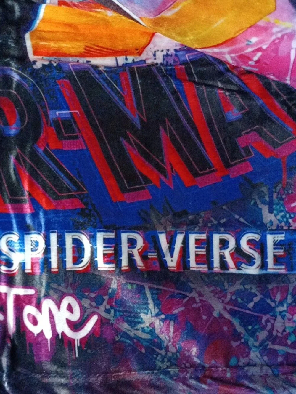 Spider-Man Throw Blanket in Red, Blue and Yellow